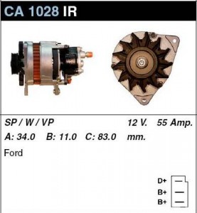 Купить генератор CA1028IR для Ford Transit 1985-1991