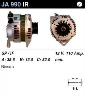 Купить генератор JA990IR для Nissan Maxima, Murano